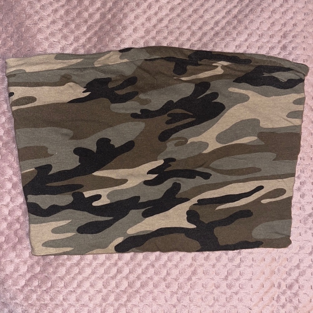 army green/camouflage tube top!
